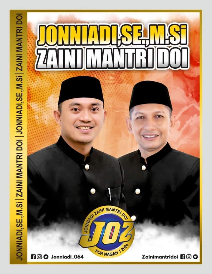 Cabup Jonniadi.SE.M.Si Sebagai Cawabup Zaini Mantri Doi