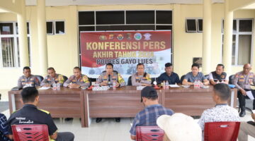 Polres Gayo Lues Gelar Konferensi Pers Pengungkapan Kasus Akhir Tahun 2024