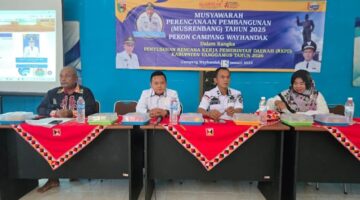 PEMERINTAH PEKON CAMPANG WAYHANDAK MELAKSANAKAN MUSRENBANG TAHUN 2025 PRIYORITASKAN PEMBANGUNAN JALAN TURUT HADIR ANGGOTA DPRD KABUPATEN TANGGAMUS