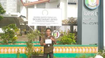 LSM Triga Nusantara Layangkan Surat Klarifikasi Dugaan Korupsi di Sekwan Kabupaten Pringsewu.