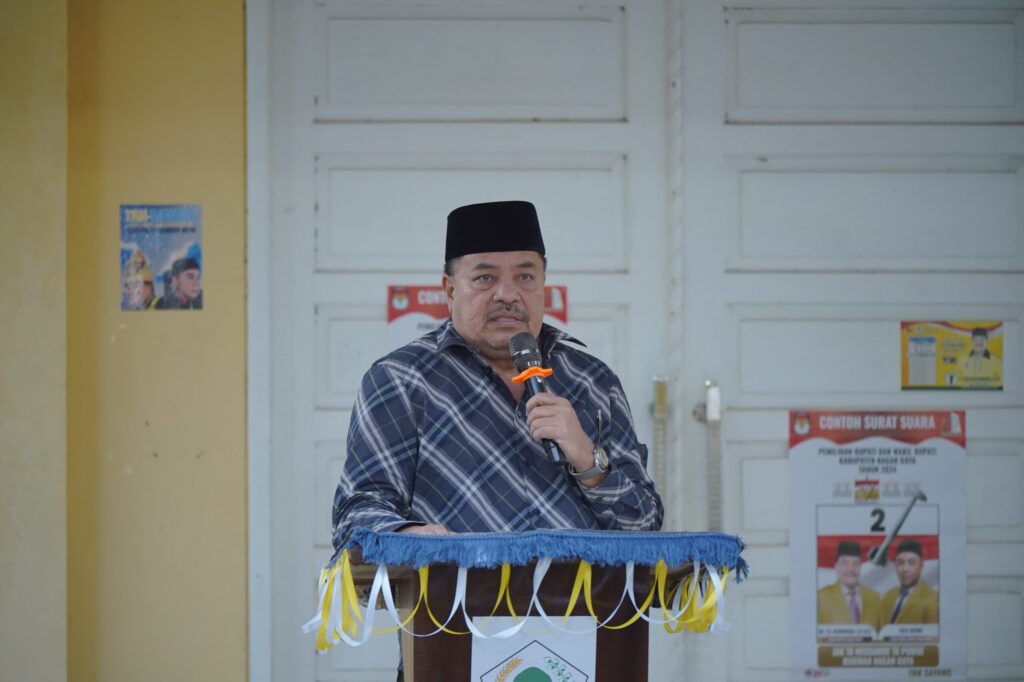 Bupati Nagan Raya, Dr. TR. Keumangan, S.H., M.H. menghadiri acara silaturahmi dan buka puasa bersama dengan Pengurus Dewan Pimpinan Daerah (DPD) II Partai Golongan Karya (Golkar) Kabupaten Nagan Raya