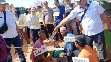 Rekonstruksi Kasus P3mbunuhan Security di PT. HPP Panai Tengah, Tersangka Peragakan 9 Adegan.