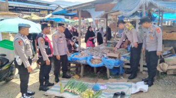 Kapolsek Blangkejeren Turun Langsung Ciptakan Situasi Aman dan Tertib di Pasar