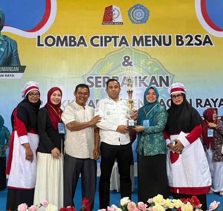 TP - PKK Kecamatan Seunagan Timur meraih Juara 1 lomba cipta menu B2SA dan serba ikan tingkat Kabupaten Nagan Raya.