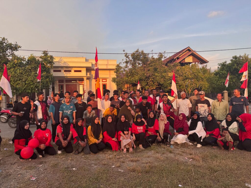 Warga Dusun Neupet Gampong Uteun Pulo Kecamatan Seunagan Timur Antusias Menyambut Baik HUT RI Ke 80 Tahun 2025