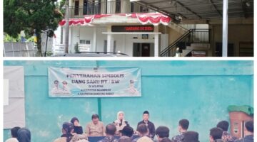 RT dan RW Desa Cimanggu Kec . Ngamprah  Terima Penyerahan Simbolis Uang Saku RT dan RW, Wujud Apresiasi Pemerintah Desa.