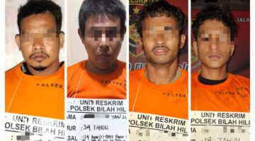 Informasi Masyarakat ke Polsek Bilah Hilir, Dalam Seminggu 3 Laporan dan 4 Tersangka Berhasil di Ringkus Team Unit Reskrim.