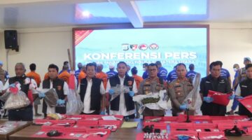 Kasus Pembunuhan, Judi dan Narkoba Diungkap, Polres Tanah Karo Gelar Konferensi Pers