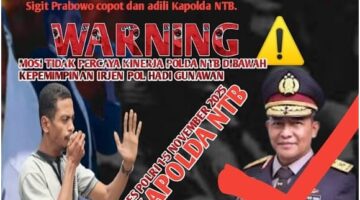 Desakan Pemakzulan Kapolda NTB Menguat, Publik Nilai Kepolisian Tak Netral dalam Urusan Tambang