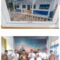 Gedung Sekolah yang di renovasi dan foto bersama PLT Kadis Pendidikan dengan Para guru SDN 12 Rantau Selatan bersama Perwakilan Bank Mandiri.