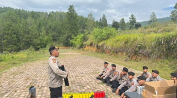Latihan Gabungan Menembak Gas Air Mata di Gayo Lues, Perkuat Kesiapsiagaan Personel Polri