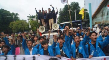 Demo 1 Tahun Pemerintahan Prabowo-Gibran Berjalan Aman, Massa Aksi Tegaskan Tuntutannya