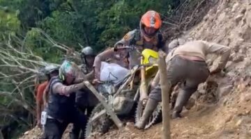 Kapolres Gayo Lues Tembus Akses Kecamatan Putri Betung yang Terisolir, Lanjut Cek Jalan Perbatasan Berdampingan Dengan Kapolres Aceh Tenggara