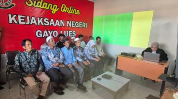 Sebelas Saksi Diperiksa Secara Daring dalam Sidang Korupsi Dana BUMDESMA Gayo Kita dengan Terdakwa Li dan HH