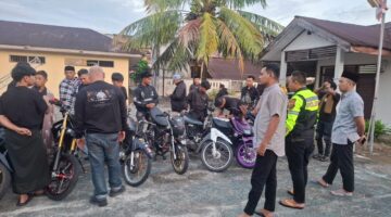 Satlantas Polres Nagan Raya Berhasil Amankan 24 Sepmor Knalpot Brong