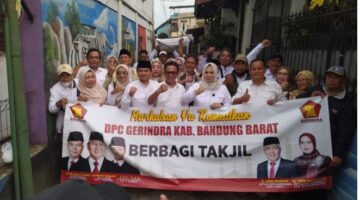 Partai Gerindra KBB Gelar Bagi Takjil dan Buka Puasa Bersama, Pererat Silaturahmi Kader dan Masyarakat