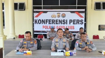 Polres Gayo Lues Gelar Konferensi Pers Laka Lantas Maut di Desa Raklunung