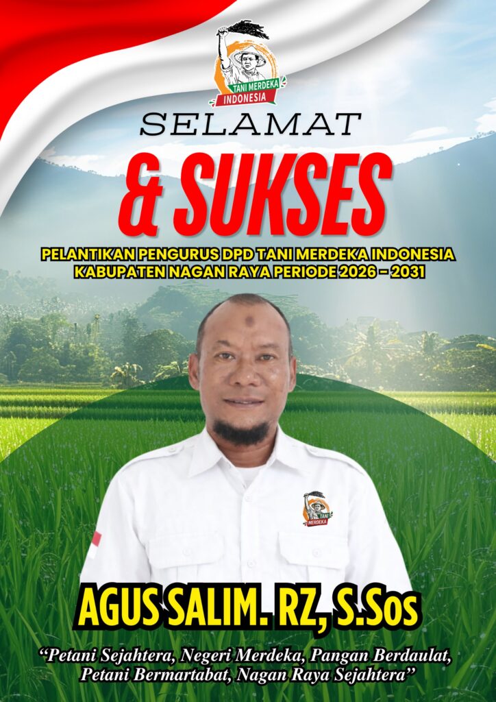 Agussalim.RZ.S.Sos /JZ 01 AGE Ketua RAPI Nagan Raya Dilantik Sebagai Sekretaris DPD Tani Merdeka Indonesia Kabupaten Nagan Raya Masa Periode 2026-2031 Di Aula SKB Suka Makmue.