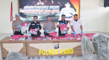 Polres Karo Ungkap 21 Kasus Narkoba Dalam Ops Antik Toba 2026