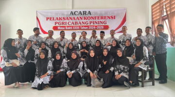 Dukungan Guru Mengalir, Agustiandi Dipercaya Pimpin PGRI Cabang Pining