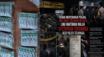 Hendak Menyerahkan Penjual Obat Keras Terlarang Daftar G, Lima Wartawan Malah Ditetapkan Tersangka oleh Polsek Teluknaga