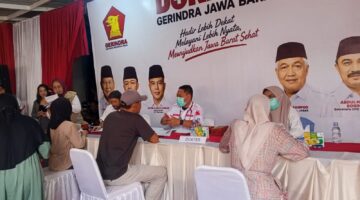 DPD Gerindra Jabar Gelar Dokling di Bandung Barat, Hadirkan CKG dan Revolusi Putih.