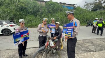 Hari Kedua Ops Patuh Toba 2026, Satlantas Polres Karo Edukasi Pengendara Lewat Radio dan Turun ke Jalan